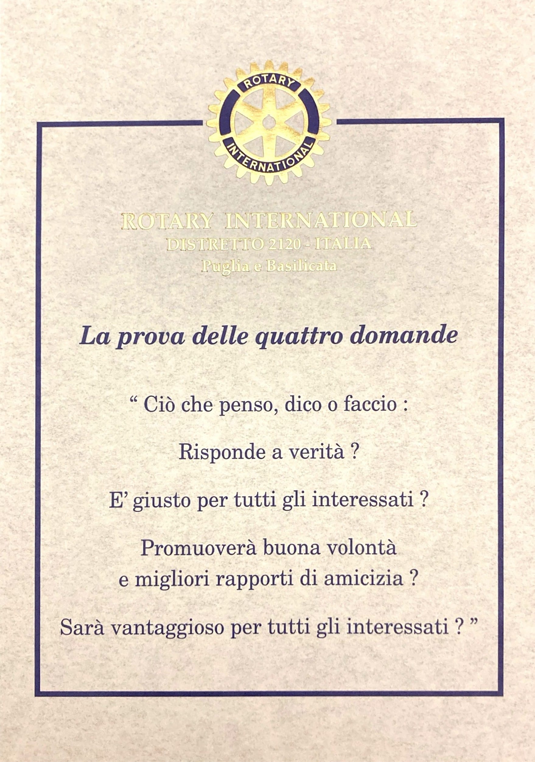 Prova 4 domande